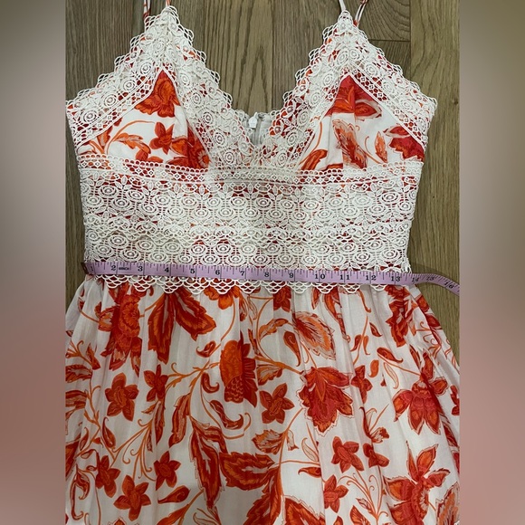 Antonio Milani Devon Printed Crochet Laced Maxi Dress 🌺
Size: 6 - Picture 14 of 17